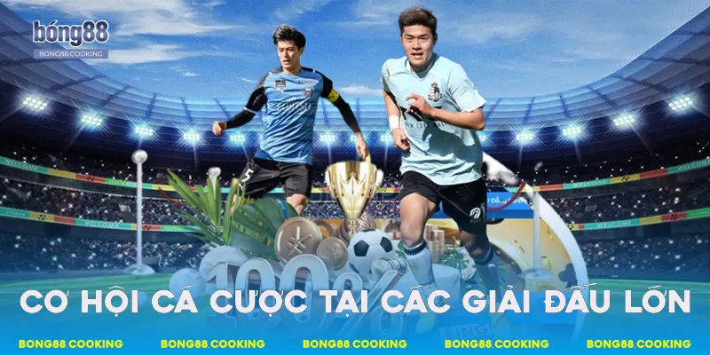 Cơ hội cá cược tại các giải đấu lớn